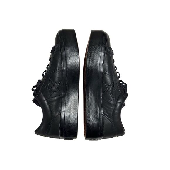 Converse Women's One Star Platform Ox Sneakers 559898C - Black Leather Sz 9 - Picture 3 of 10